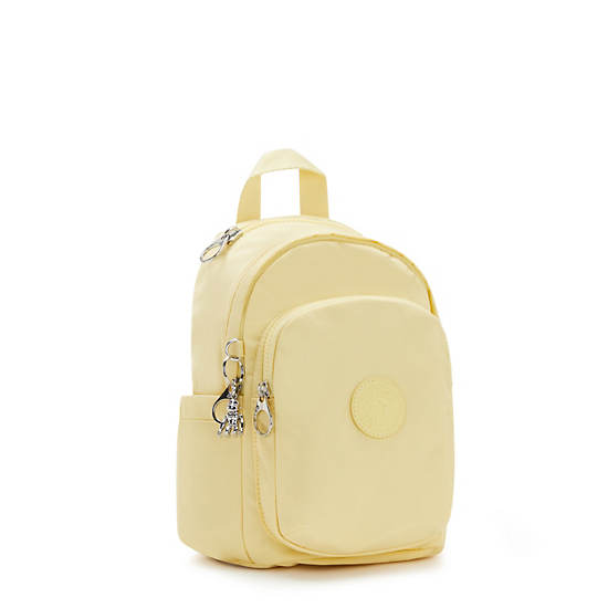 Kipling Delia Mini Backpacks Soft Yellow | CA 1567JP